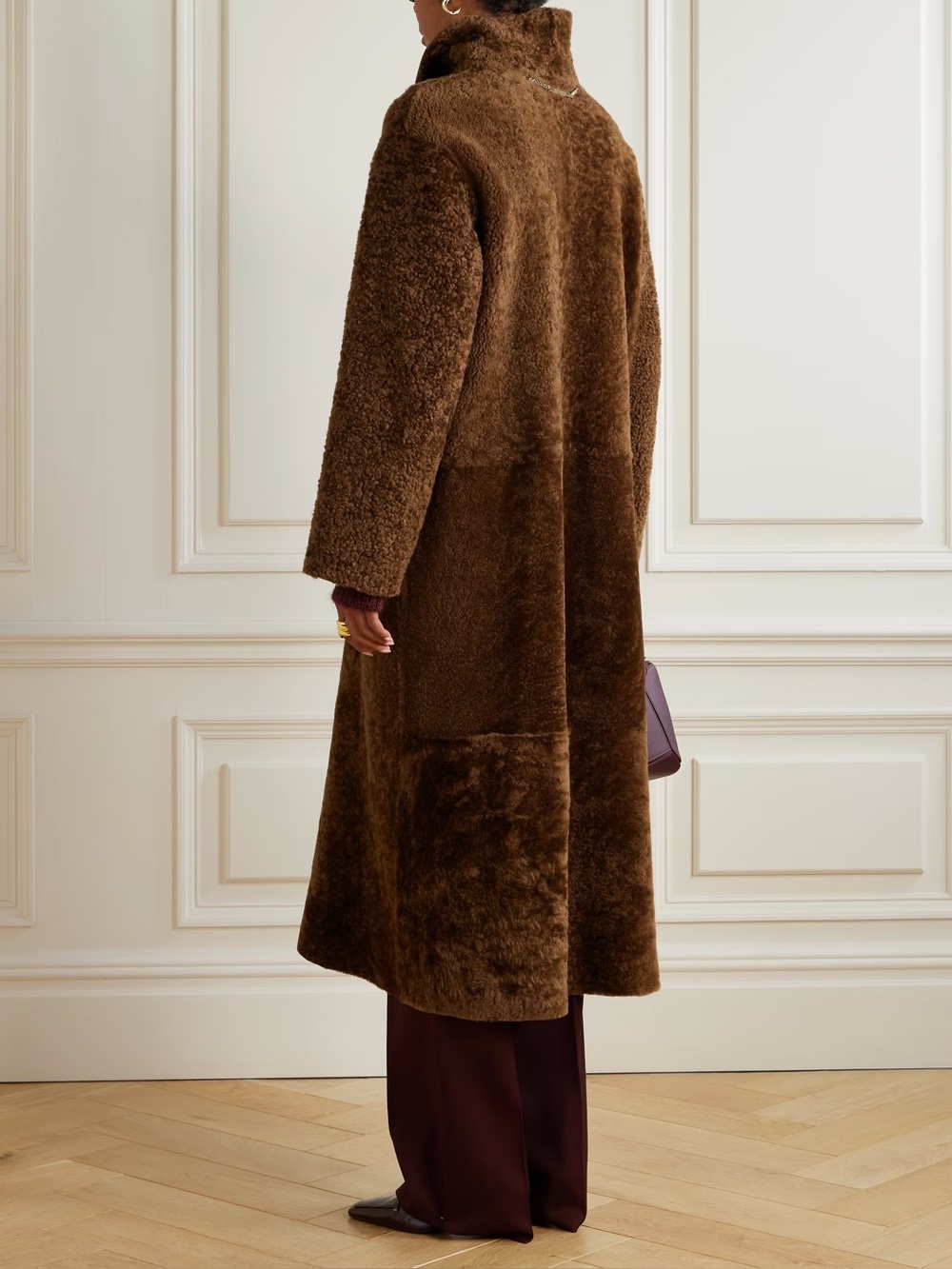 Nour hammour birthday reversible lamb leather suede real fur shearling REDUCED - Picture 6 of 15